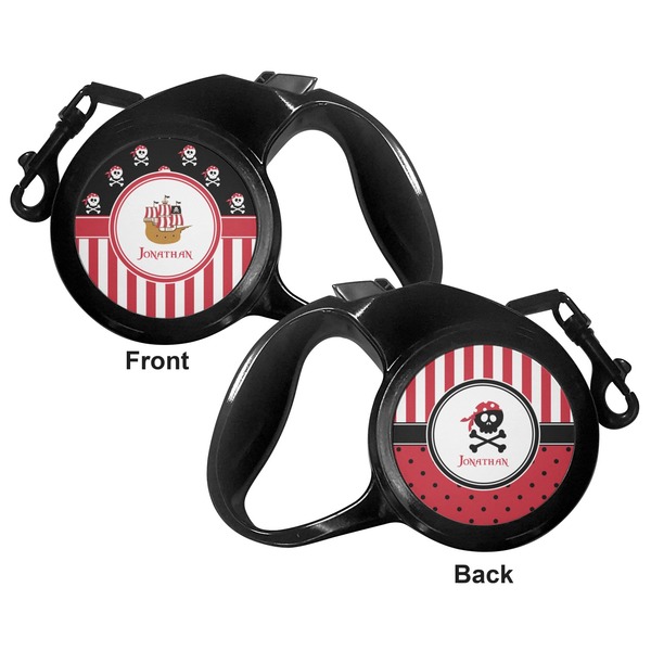 Pirate & Stripes Retractable Dog Leash - Medium Large - Apvl