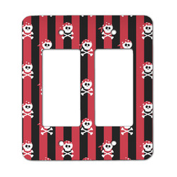 Pirate & Stripes Rocker Style Light Switch Cover - Two Switch