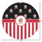 Pirate & Stripes Round Area Rug - Size