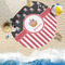 Pirate & Stripes Round Beach Towel Lifestyle