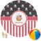 Pirate & Stripes Round Beach Towel (Personalized)
