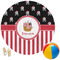Pirate & Stripes Round Beach Towel (Personalized)