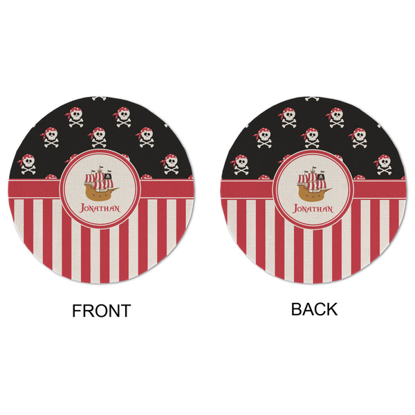 Pirate & Stripes Round Linen Placemats - APPROVAL (double sided)