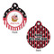 Pirate & Stripes Round Pet ID Tag - Large - Approval