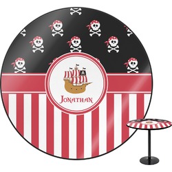 Pirate & Stripes Round Table - 24" (Personalized)