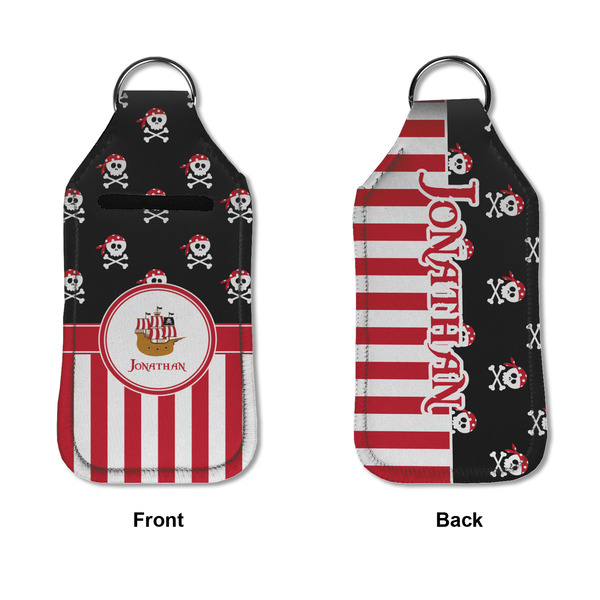 Pirate & Stripes Sanitizer Holder Keychain - Large APPROVAL (Flat)