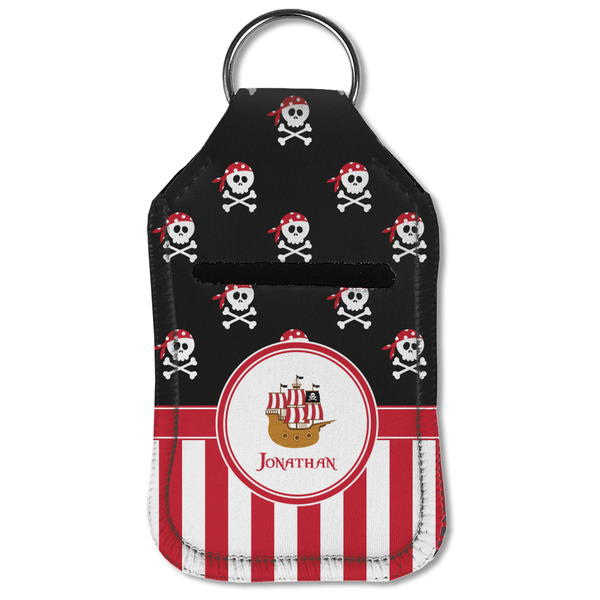 Pirate & Stripes Sanitizer Holder Keychain - Small (Front Flat)