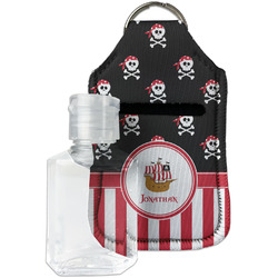 Pirate & Stripes Hand Sanitizer & Keychain Holder - Small (Personalized)