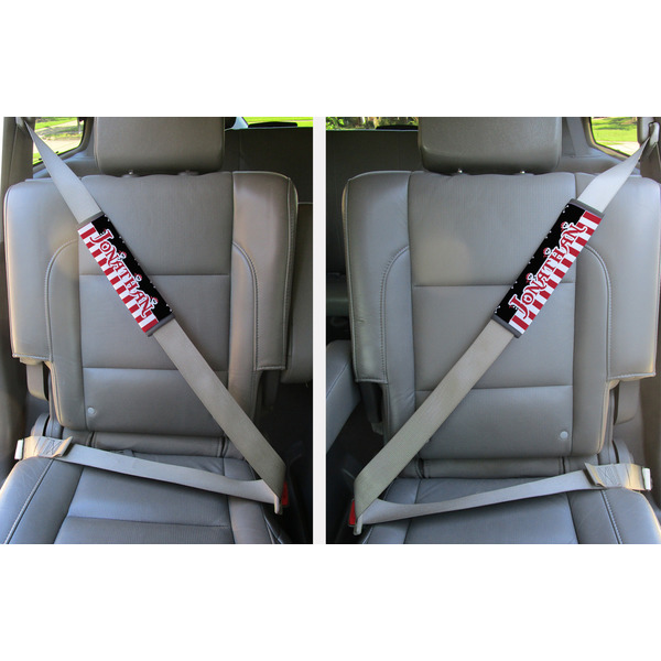 Pirate & Stripes Seat Belt Covers (Set of 2 - In the Car)