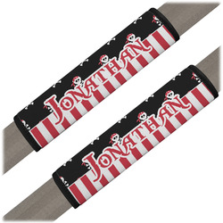 Pirate & Stripes Seat Belt Covers (Set of 2) (Personalized)