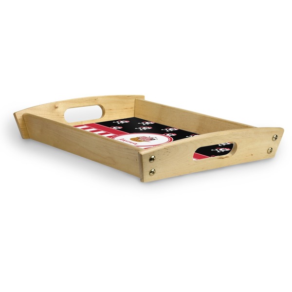 Pirate & Stripes Serving Tray Wood Small - Corner