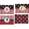 Pirate & Stripes Set of Rectangular Appetizer / Dessert Plates