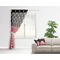 Pirate & Stripes Sheer Curtain With Window and Rod - in Room Matching Pillow