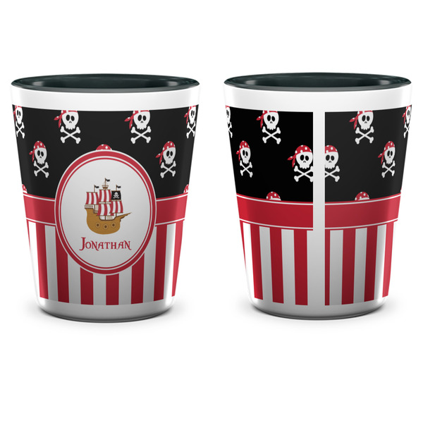 Pirate & Stripes Shot Glass - Two Tone - APPROVAL
