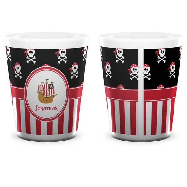 Pirate & Stripes Shot Glass - White - APPROVAL