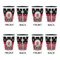 Pirate & Stripes Shot Glassess - Two Tone - Set of 4 - APPROVAL