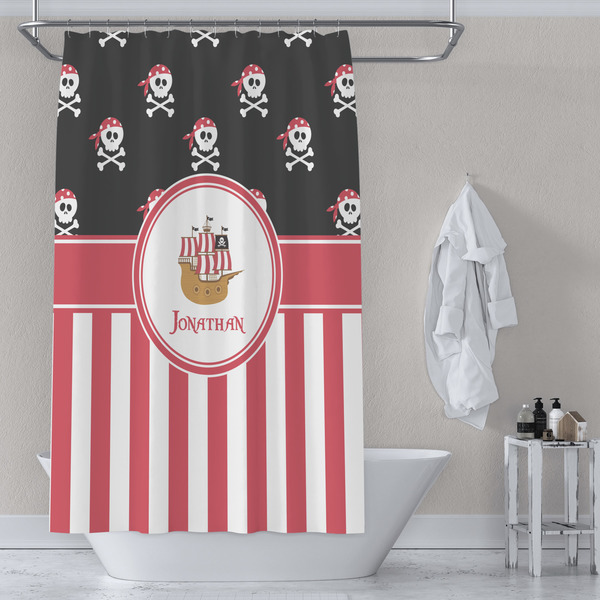 Pirate & Stripes Shower Curtain Lifestyle