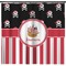 Pirate & Stripes Shower Curtain - Custom Size (Personalized)