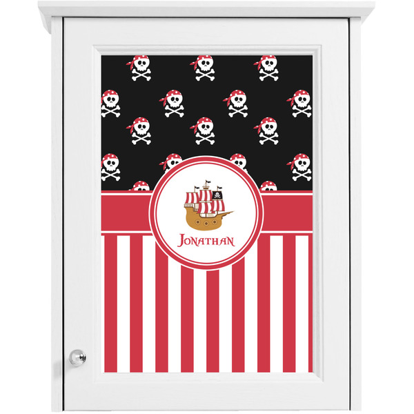 Pirate & Stripes Single White Cabinet Decal