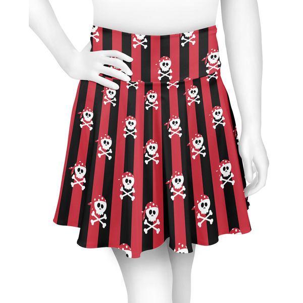 Custom Pirate & Stripes Skater Skirt - X Large