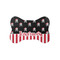 Pirate & Stripes Bone Shaped Dog Food Mat (Small) (Personalized)