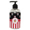 Pirate & Stripes Plastic Soap / Lotion Dispenser (8 oz - Small - Black) (Personalized)