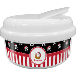 Pirate & Stripes Snack Container (Personalized)