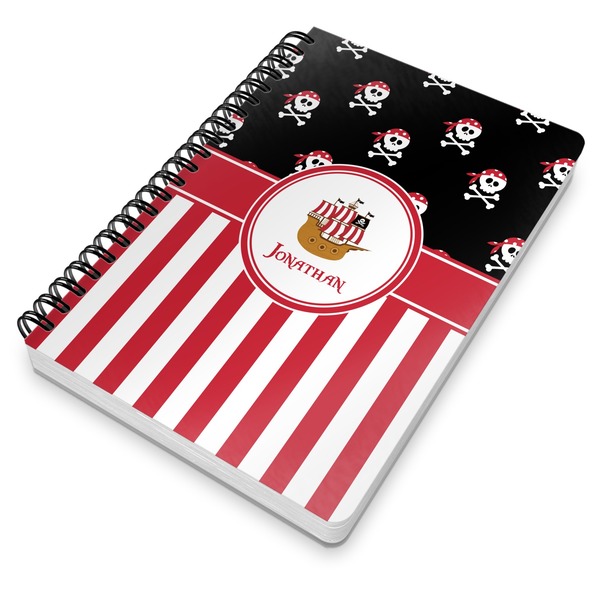 Pirate & Stripes Spiral Journal 7 x 10 - Main