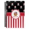 Pirate & Stripes Spiral Journal Large - Front View