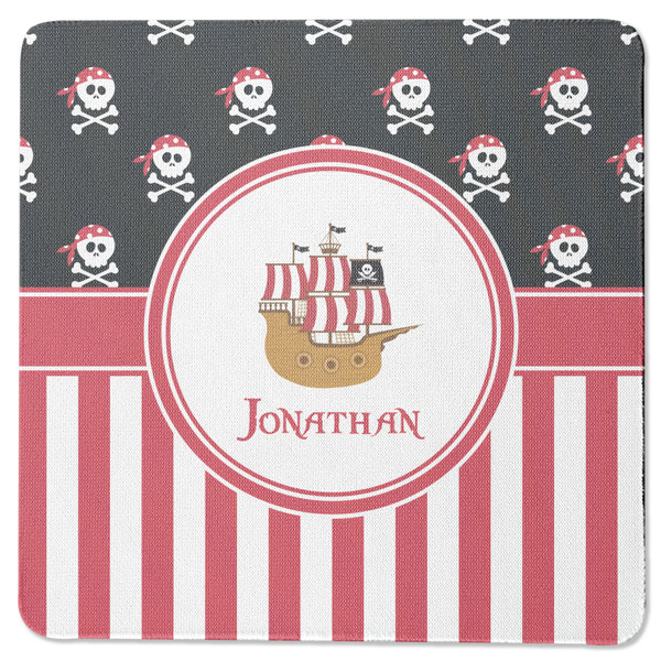 Pirate & Stripes Square Coaster Rubber Back - Single