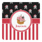 Pirate & Stripes Square Decal - Medium (Personalized)