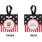 Pirate & Stripes Square Luggage Tag (Front + Back)