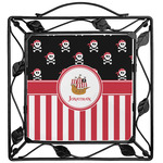 Pirate & Stripes Square Trivet (Personalized)