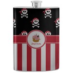 Pirate & Stripes Stainless Steel Flask (Personalized)