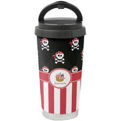 Pirate & Stripes Stainless Steel Coffee Tumbler (Personalized)