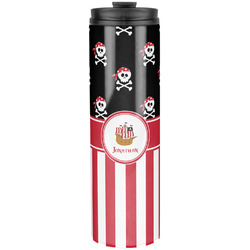 Pirate & Stripes Stainless Steel Skinny Tumbler - 20 oz (Personalized)