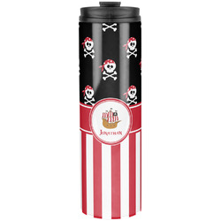 Pirate & Stripes Stainless Steel Skinny Tumbler - 20 oz (Personalized)