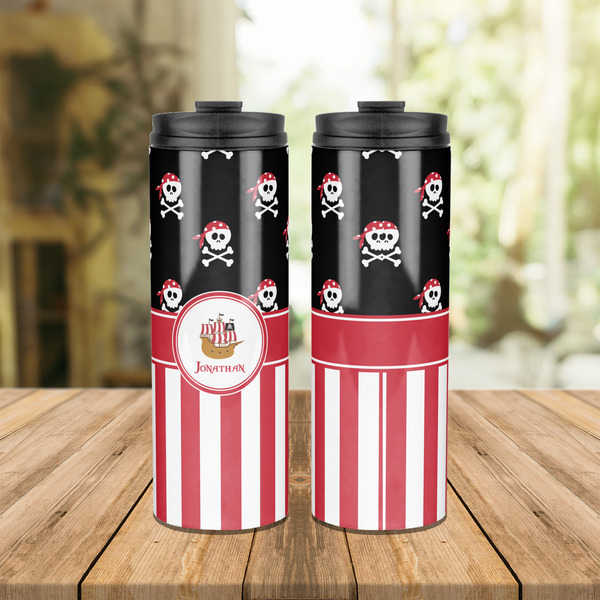 Pirate & Stripes Stainless Steel Tumbler - Lifestyle