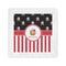 Pirate & Stripes Standard Cocktail Napkins - Front View