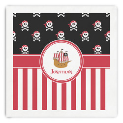 Pirate & Stripes Paper Dinner Napkins (Personalized)