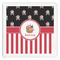 Pirate & Stripes Paper Dinner Napkin - Front View
