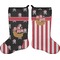 Pirate & Stripes Holiday Stocking - Double-Sided - Neoprene
