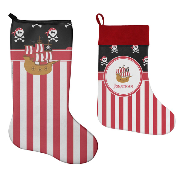 Pirate & Stripes Stockings - Side by Side compare