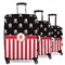 Pirate & Stripes 3 Piece Luggage Set - 20" Carry On, 24" Medium Checked, 28" Large Checked (Personalized)