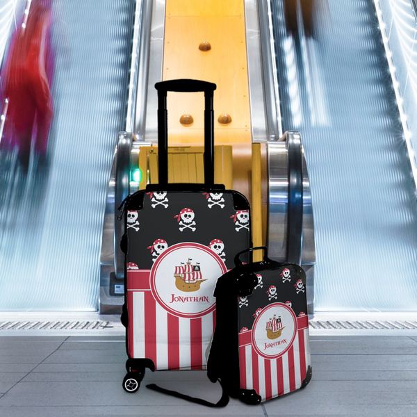 Pirate & Stripes Suitcase Set 4 - IN CONTEXT