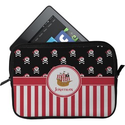 Pirate & Stripes Tablet Case / Sleeve - Small (Personalized)