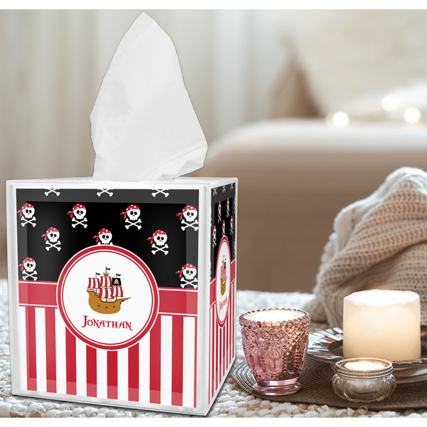 Pirate & Stripes Tissue Box - LIFESTYLE