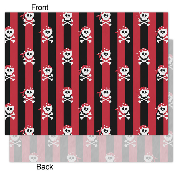 Pirate & Stripes Tissue Paper - Lightweight - Medium - Front & Back
