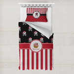 Pirate & Stripes Toddler Bedding Set - With Pillowcase (Personalized)