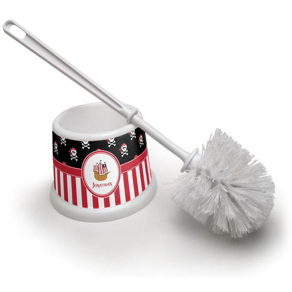 Custom Pirate & Stripes Toilet Brush (Personalized)